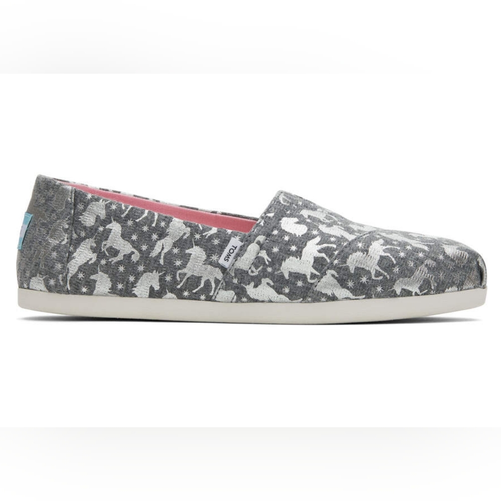 TOM'S 💙ALPARGATA Foil Unicorns Slip.On Espadrilles - Picture 5 of 7